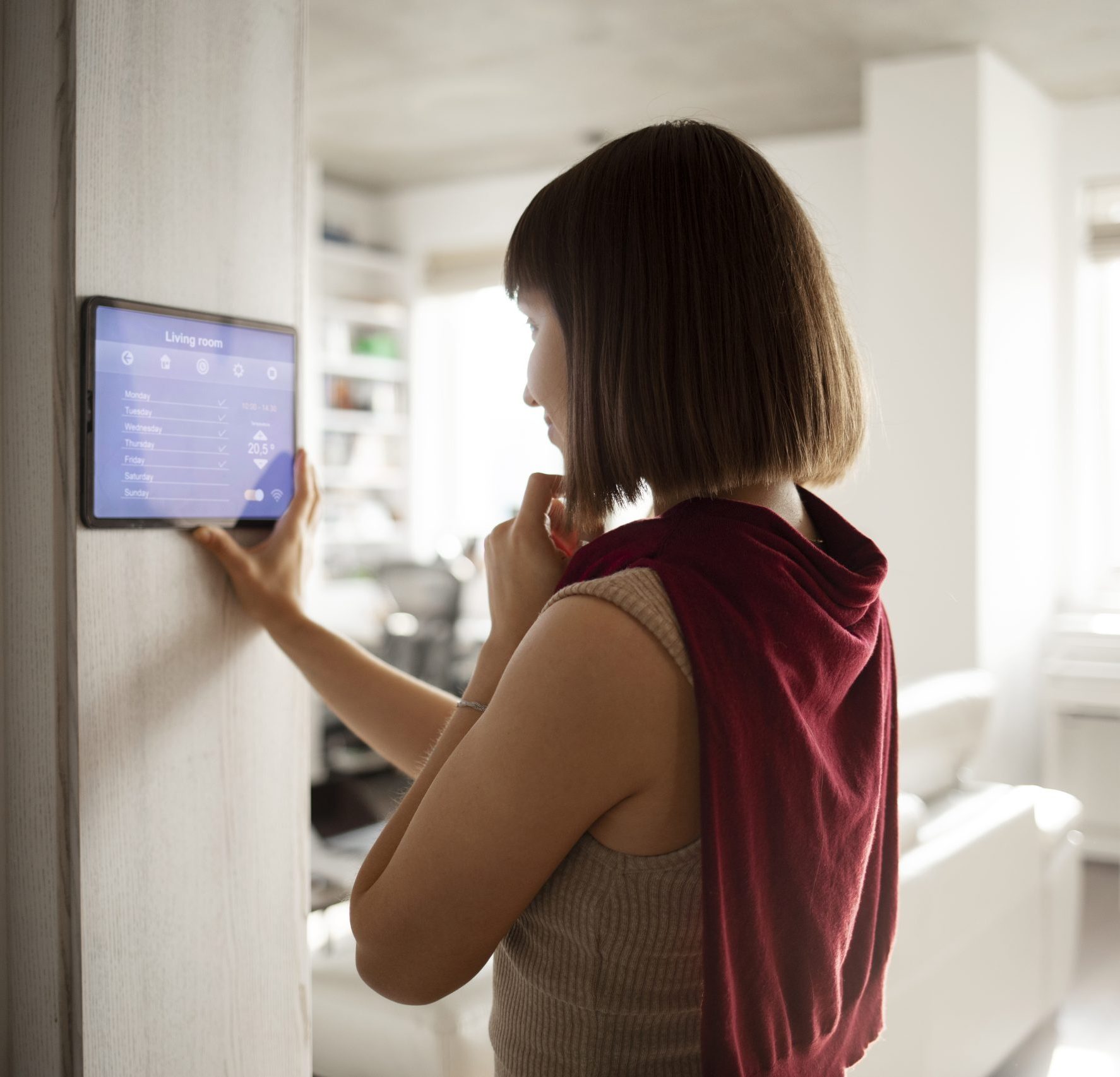 young woman using home technology 1 scaled e1717104220870